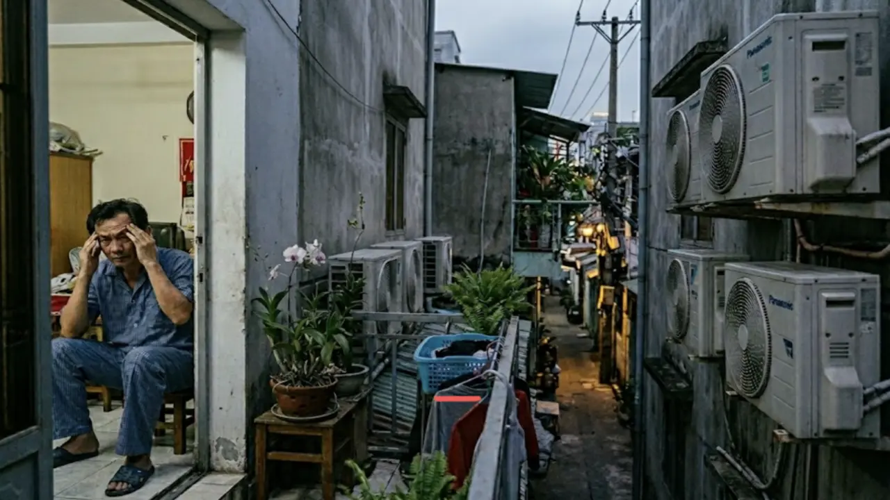 Ác mộng 5 cục nóng máy lạnh của hàng xóm chĩa vào nhà tôi