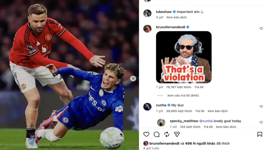 Cầu thủ Man Utd chế giễu Garnacho