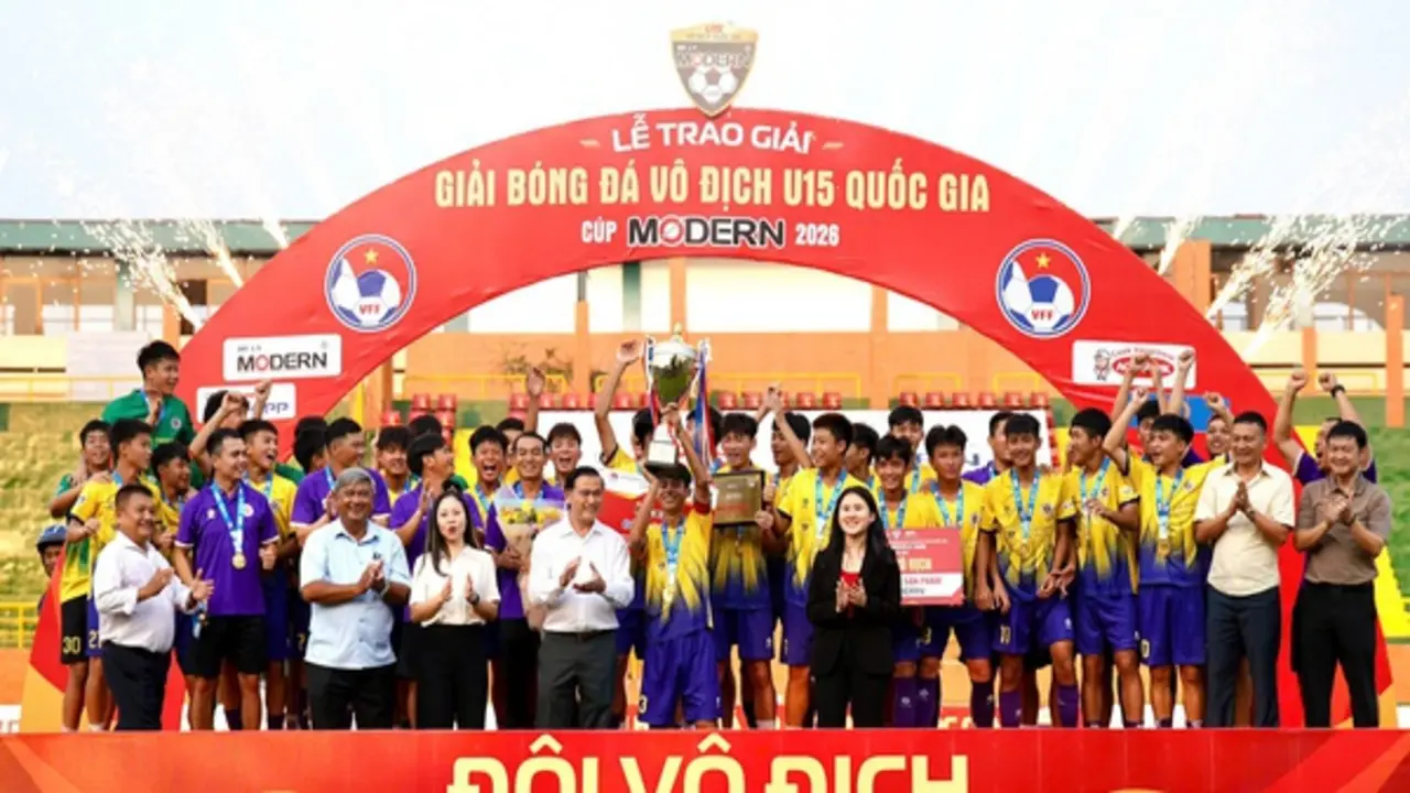 Giải U.15 quốc gia có nhà vô địch mới, lần đầu bản lĩnh của U.15 Hà Nội