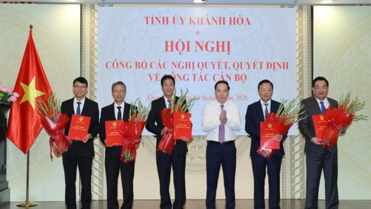 Khánh Hòa công bố quyết định nhân sự HĐND, UBND tỉnh nhiệm kỳ 2026 - 2031