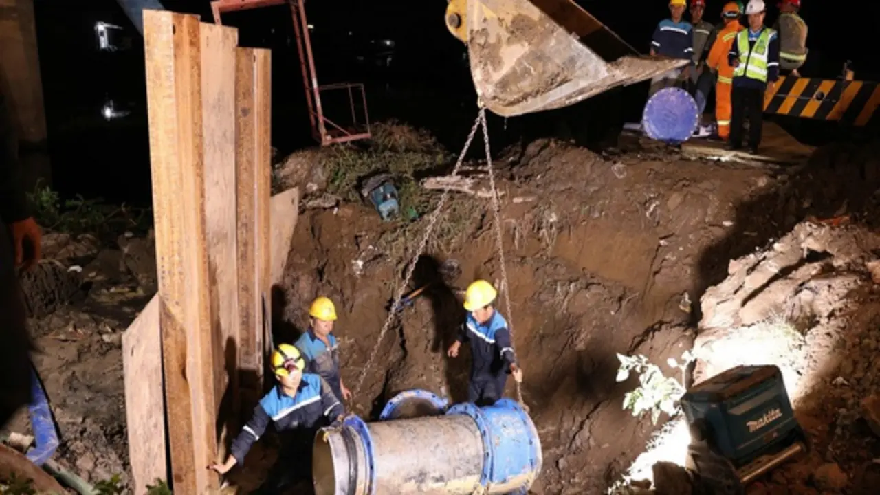 Nhiều khu vực ở TP.HCM cúp nước đêm 11.4 do sự cố đường ống