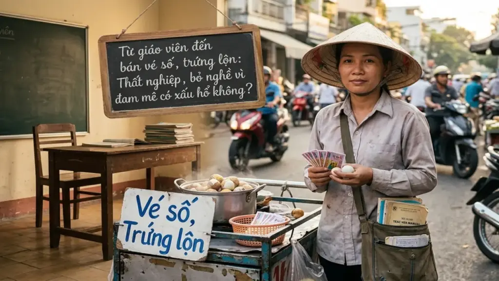 Từ giáo viên đến bán vé số, trứng lộn: Thất nghiệp hay bỏ nghề vì đam mê có xấu hổ không?