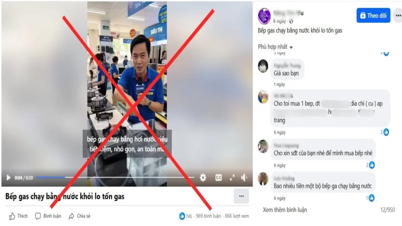 Vì sao 'bếp gas chạy bằng nước' lan tràn mạng xã hội?