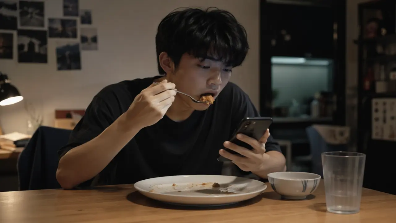 Vì sao nhiều người trẻ phải vừa ăn vừa lướt điện thoại mới thấy ngon?