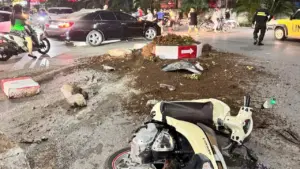 Vụ ô tô Mercedes tông liên hoàn ở Hà Nội: Tài xế có nồng độ cồn