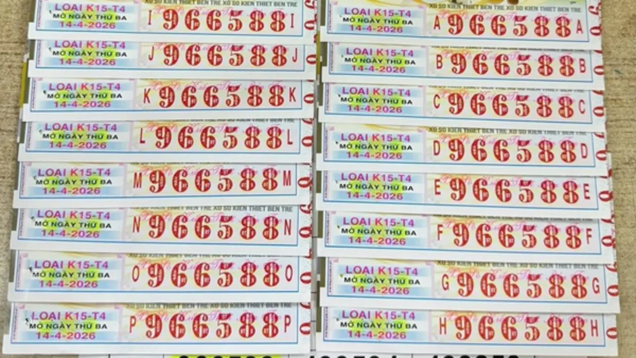 Xổ số miền Nam: Một người ở TP.HCM trúng 39,2 tỉ đồng đài Bến Tre