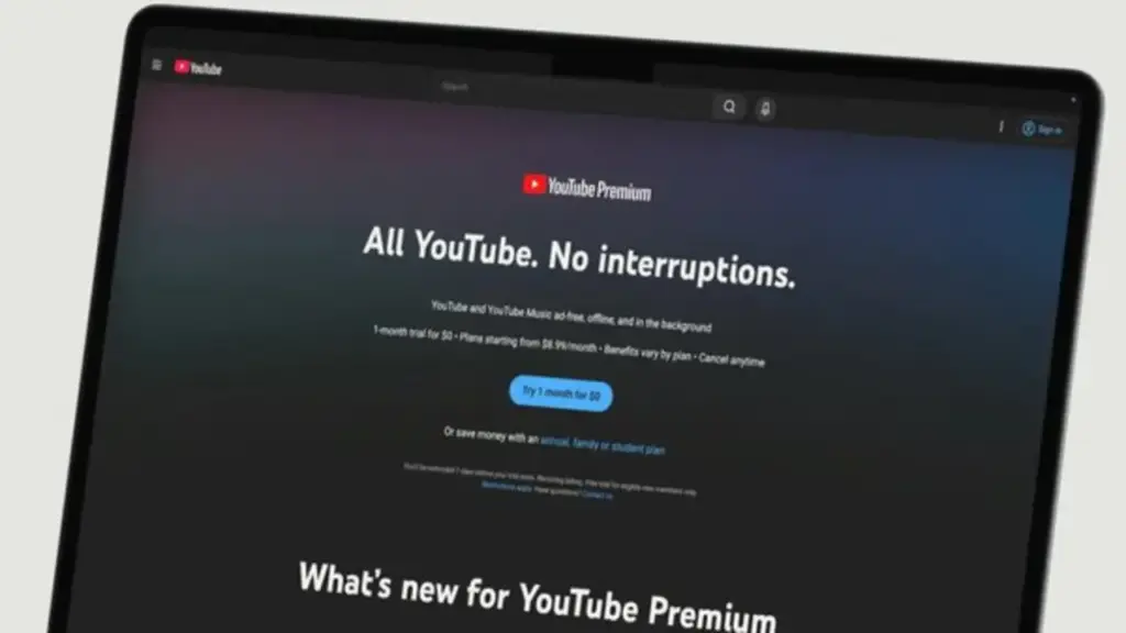 YouTube Premium bất ngờ tăng giá đến 4 USD/tháng
